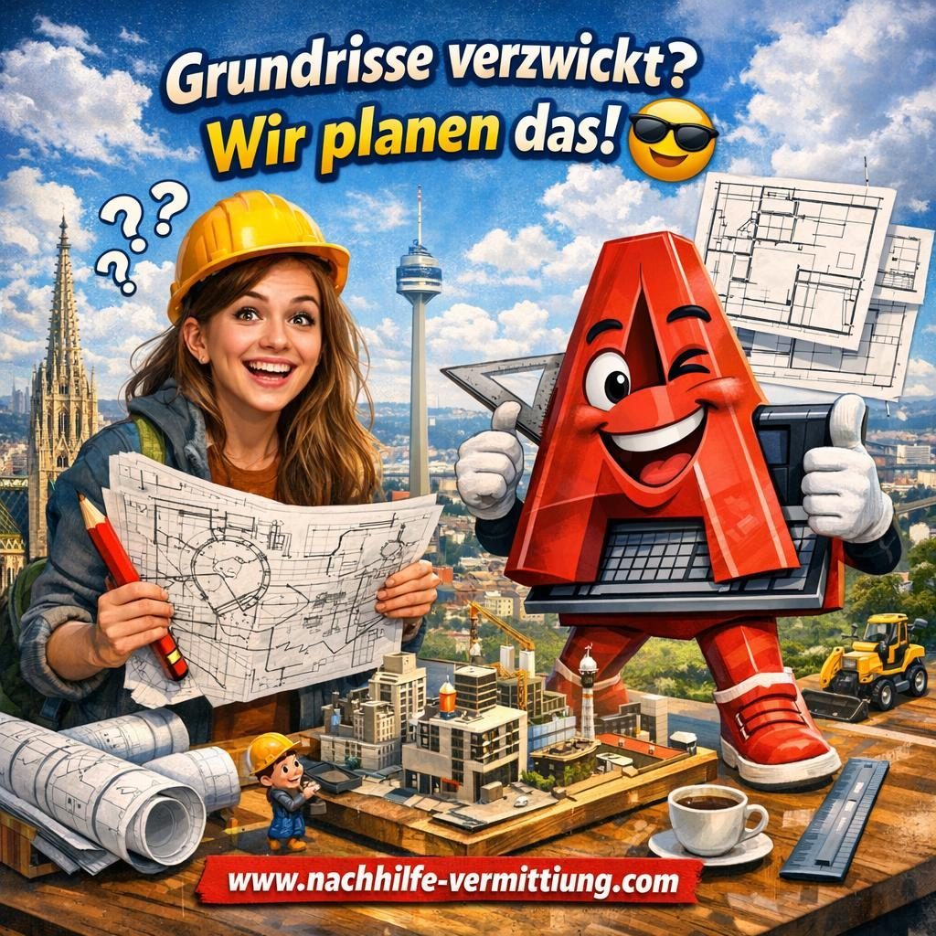 Nachhilfe AutoCAD, Grundrisszeichnen, Schnittzeichnen, 2D-Zeichnung, Architektur, Raumplanung Wien Nachhilfe AutoCAD, Grundrisszeichnen, Schnittzeichnen, 2D-Zeichnung, Architektur, Raumplanung Wien