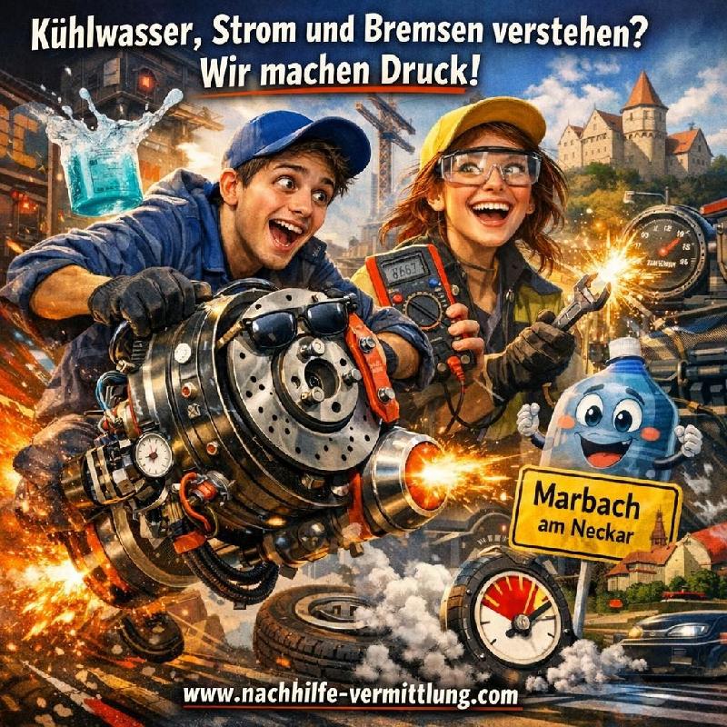 Nachhilfe KFZ-Mechatronik, Elektrotechnik, Kuehlsysteme, Bremsysteme Marbach Am Neckar